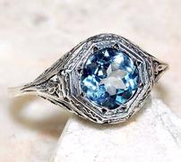 Art Deco Aquamarine Ring 202//181